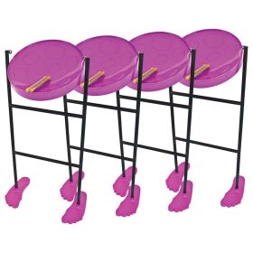 Panyard JJ1058-PU-4PK Pack of 4 Jumbie Jam steel pans - Purple