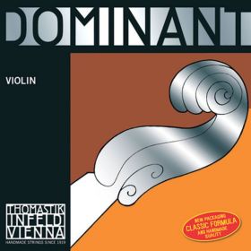 4/4 Violin E String Dominant Chrome Steel - 129