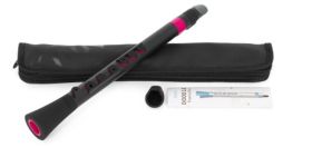 Nuvo Dood in Black with Pink Trim