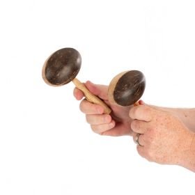 Percussion Plus PP2062 Honestly Made Coconut shakers with handle – pair