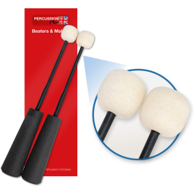 Percussion Plus PP753 Easy Grip Hard Felt Beaters Pair