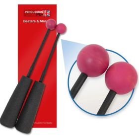 Percussion Plus PP754 Easy Grip Hard Rubber Beaters Pair